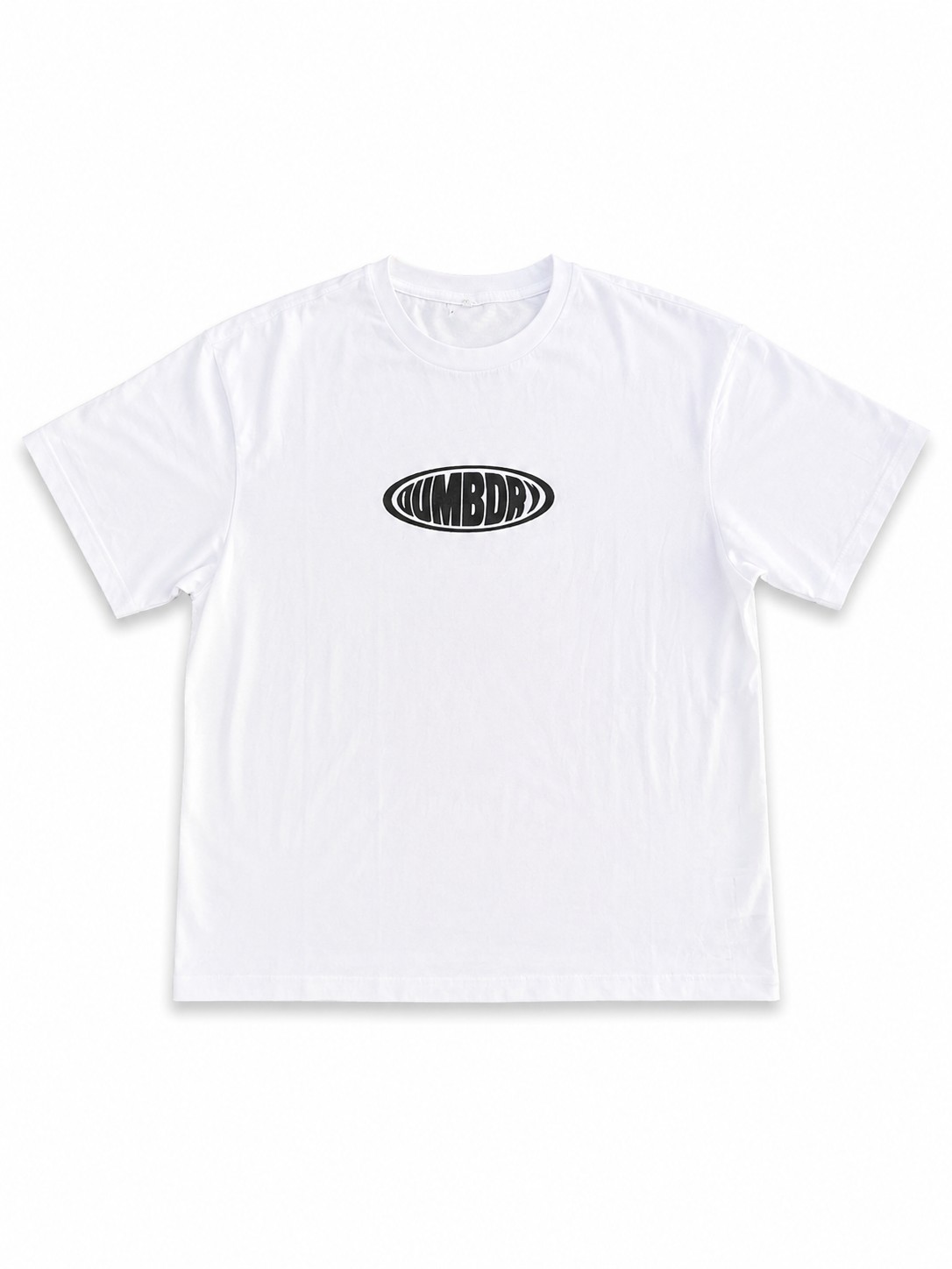 Dumbdry white graphic T-shirt front
