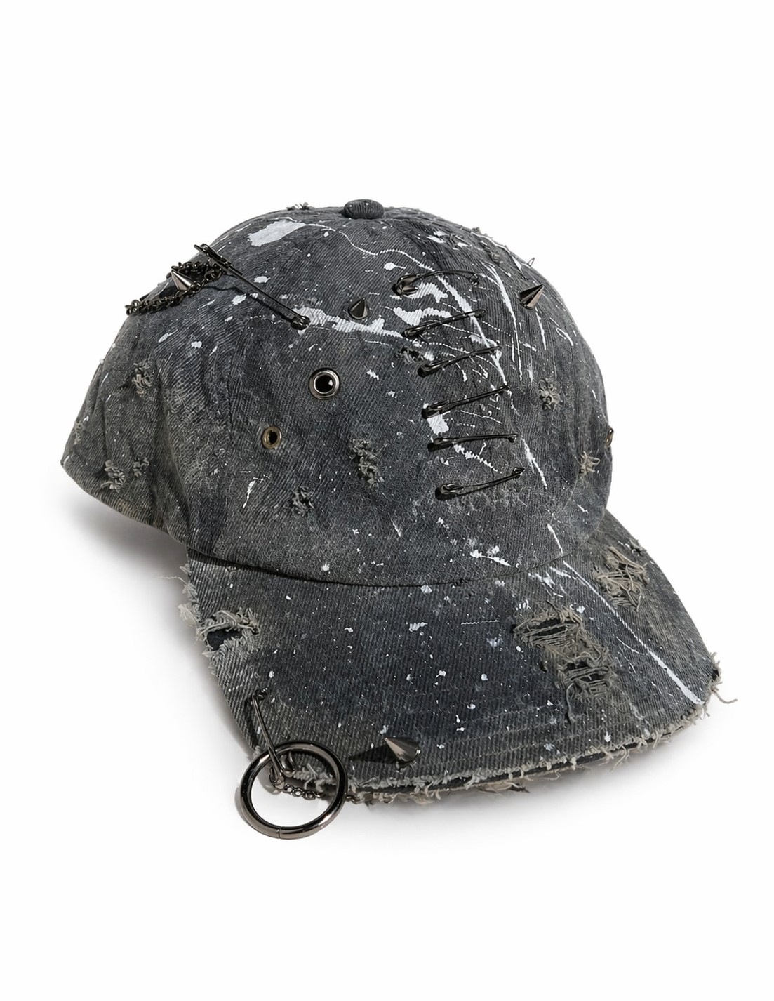PVNK STAR distressed dark grey hat